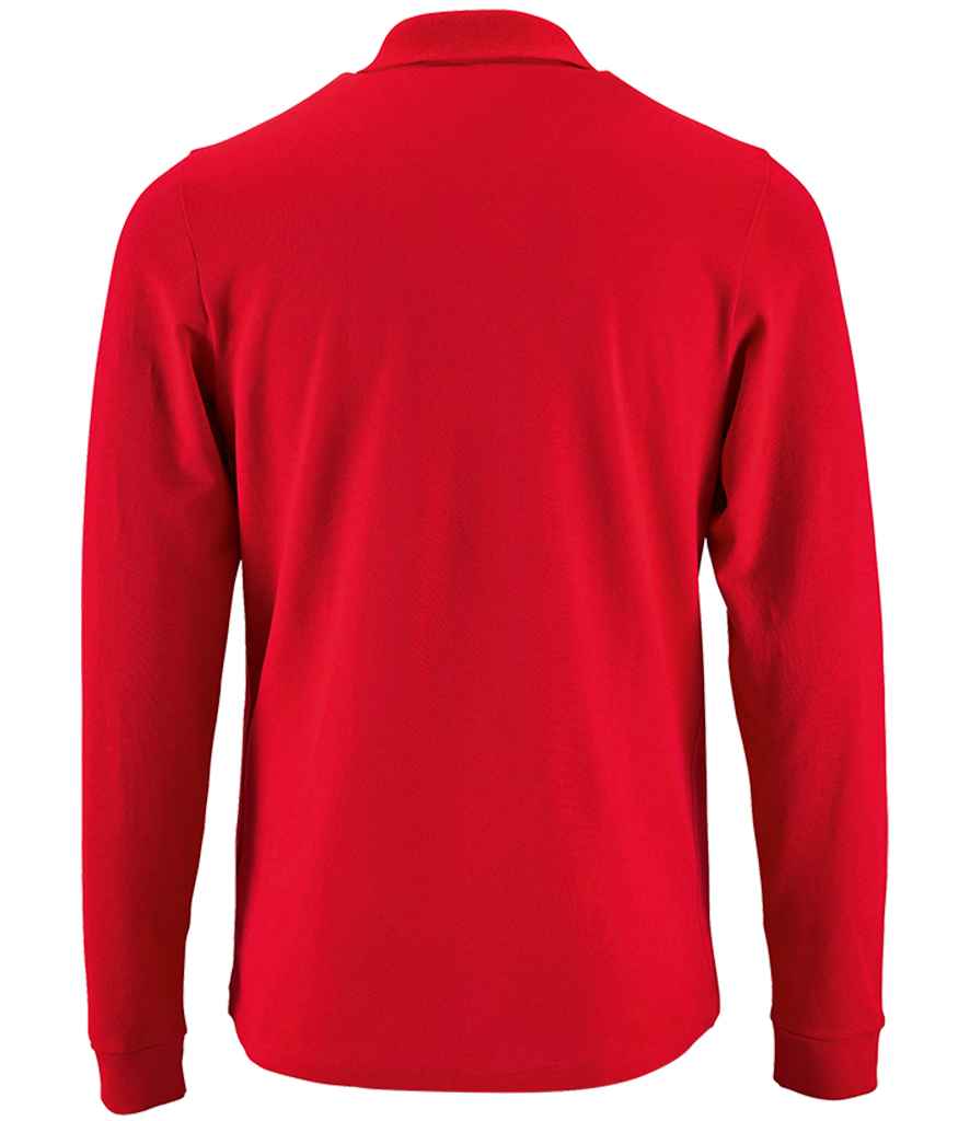 SOL'S Perfect Long Sleeve Piqué Polo Shirt - Red (02087)