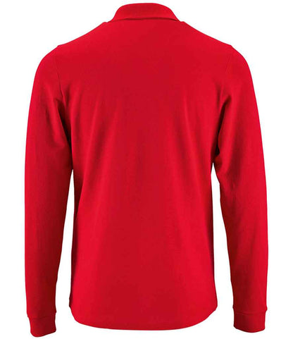 SOL'S Perfect Long Sleeve Piqué Polo Shirt - Red (02087)