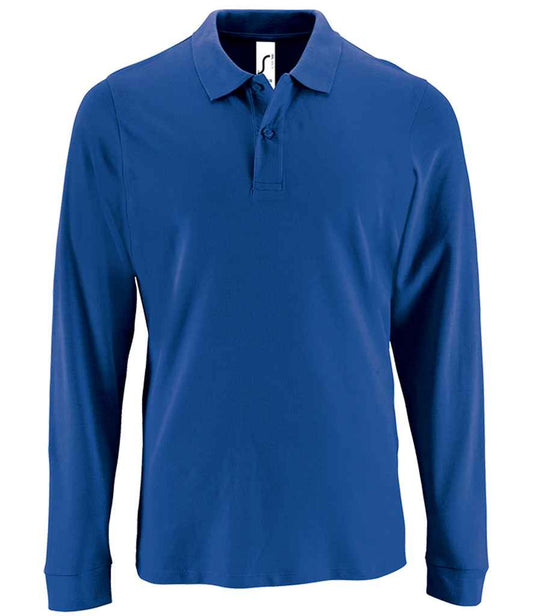 SOL'S Perfect Long Sleeve Piqué Polo Shirt - Royal Blue (02087)