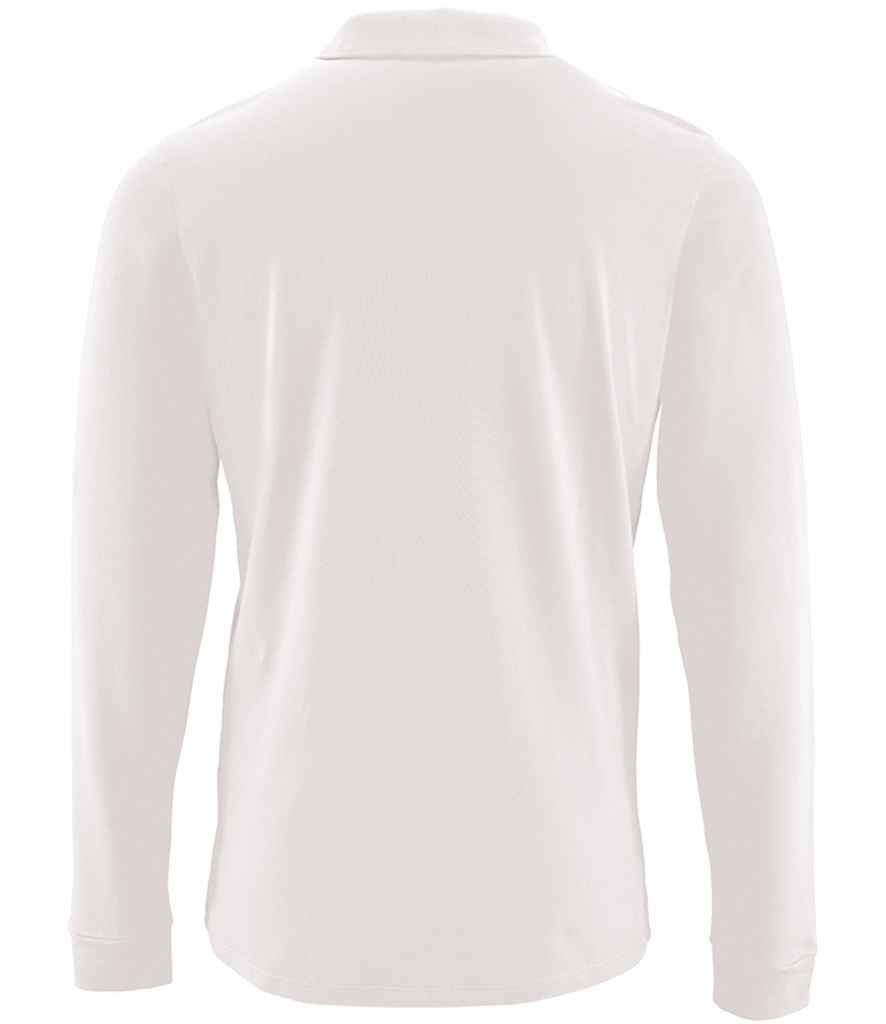 SOL'S Perfect Long Sleeve Piqué Polo Shirt - White (02087)