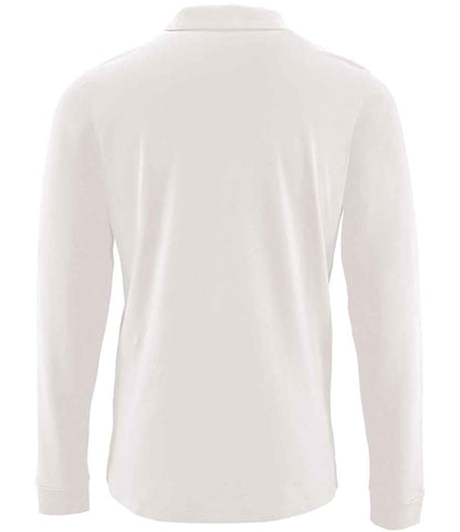 SOL'S Perfect Long Sleeve Piqué Polo Shirt - White (02087)