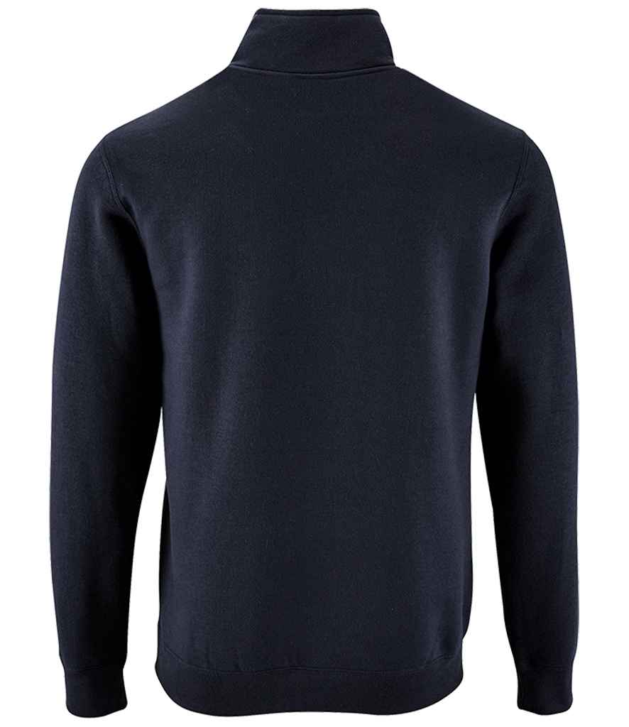 SOL'S Stan Contrast Zip Neck Sweatshirt - French Navy (02088)