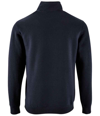 SOL'S Stan Contrast Zip Neck Sweatshirt - French Navy (02088)