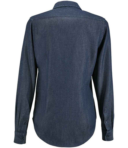 SOL'S Ladies Barry Long Sleeve Denim Shirt - Denim Brut (02101)