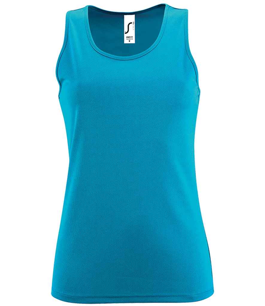 SOL'S Ladies Sporty Performance Tank Top - Aqua (02117)