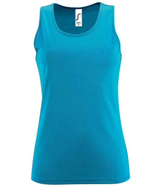 SOL'S Ladies Sporty Performance Tank Top - Aqua (02117)