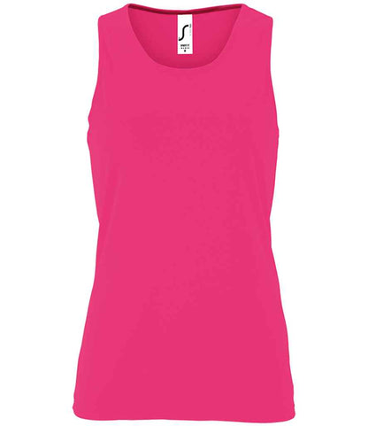 SOL'S Ladies Sporty Performance Tank Top - Neon Pink (02117)