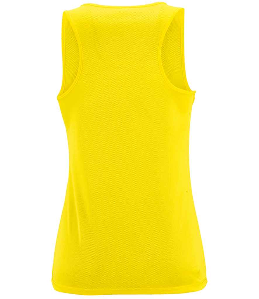 SOL'S Ladies Sporty Performance Tank Top - Neon Yellow (02117)