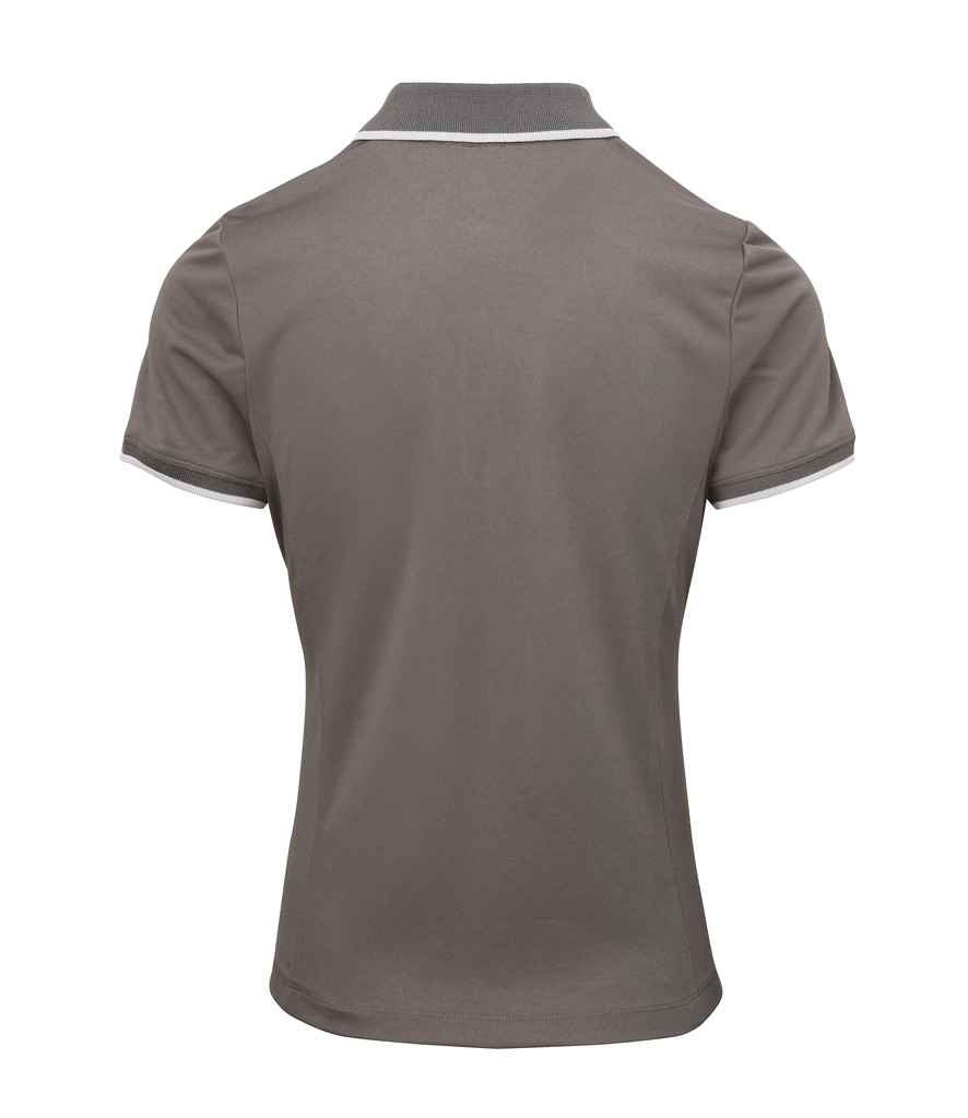 Premier Ladies Contrast Coolchecker® Piqué Polo Shirt - BACK