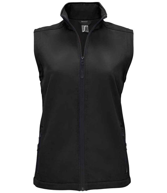 SOL'S Ladies Race Soft Shell Bodywarmer - Black (02888)