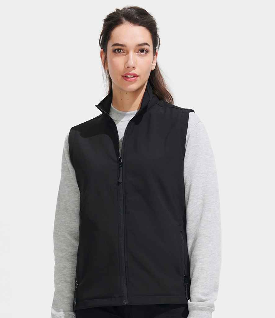 SOL'S Ladies Race Soft Shell Bodywarmer - Black (02888)