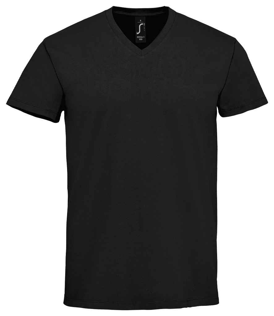 SOL'S Imperial V Neck T-Shirt - Deep Black (02940)