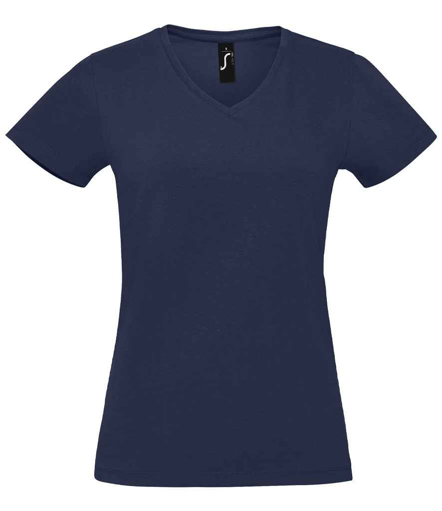 SOL'S Ladies Imperial V Neck T-Shirt - French Navy (02941)