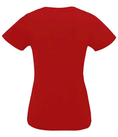 SOL'S Ladies Imperial V Neck T-Shirt - Red (02941)