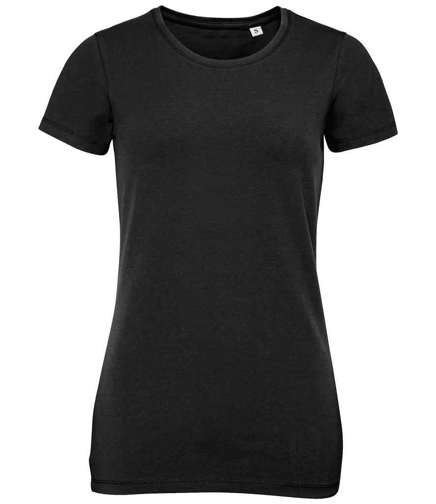 SOL'S Ladies Millenium Stretch T-Shirt - Deep Black (02946)