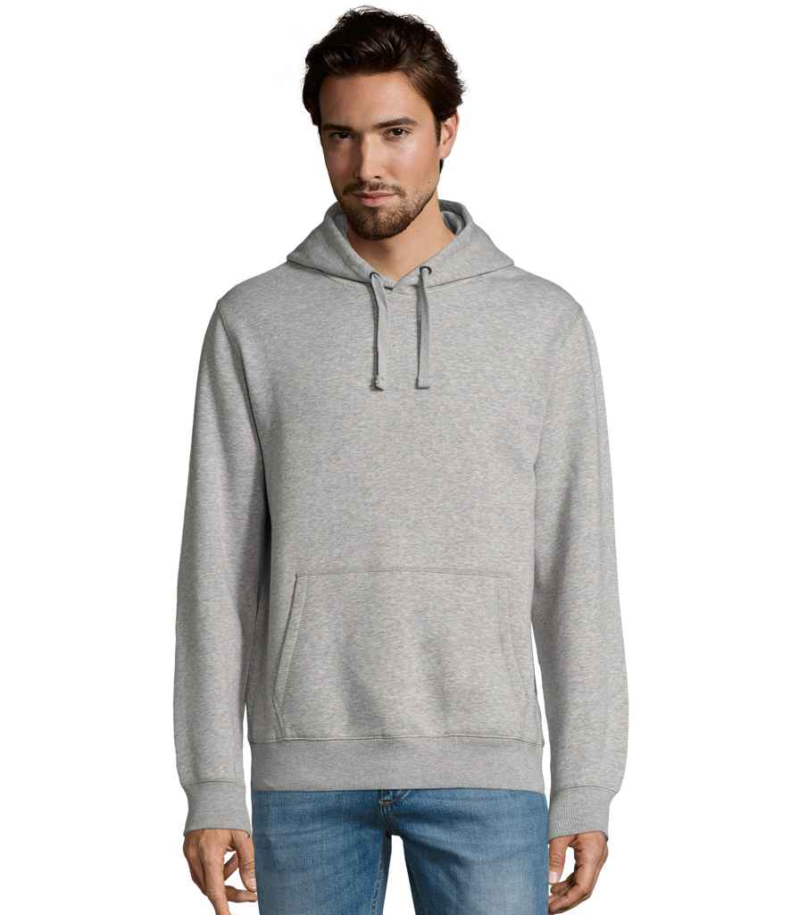 SOL'S Unisex Spencer Hooded Sweatshirt - Grey Marl (02991)
