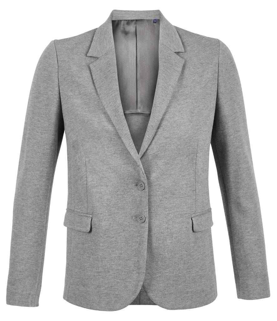 NEOBLU NEOBLU Ladies Marcel Piqué Blazer - Grey Marl (03170)