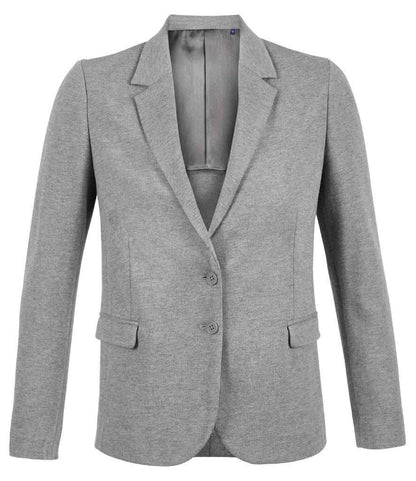 NEOBLU NEOBLU Ladies Marcel Piqué Blazer - Grey Marl (03170)