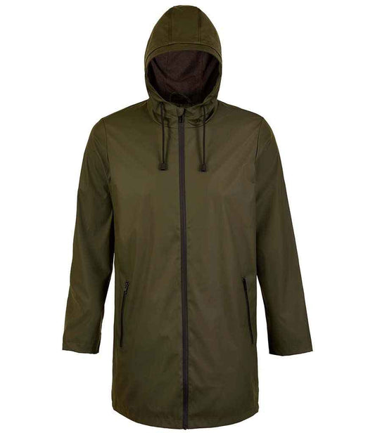 NEOBLU NEOBLU Antoine Wax Parka Jacket - Deep Khaki (03174)