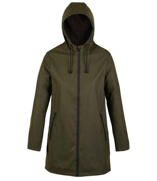 NEOBLU NEOBLU Ladies Antoine Wax Parka Jacket - Deep Khaki (03175)
