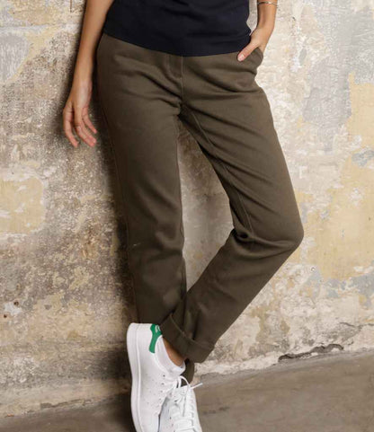 NEOBLU NEOBLU Ladies Gustave Chino Trousers - Deep Khaki (03179)