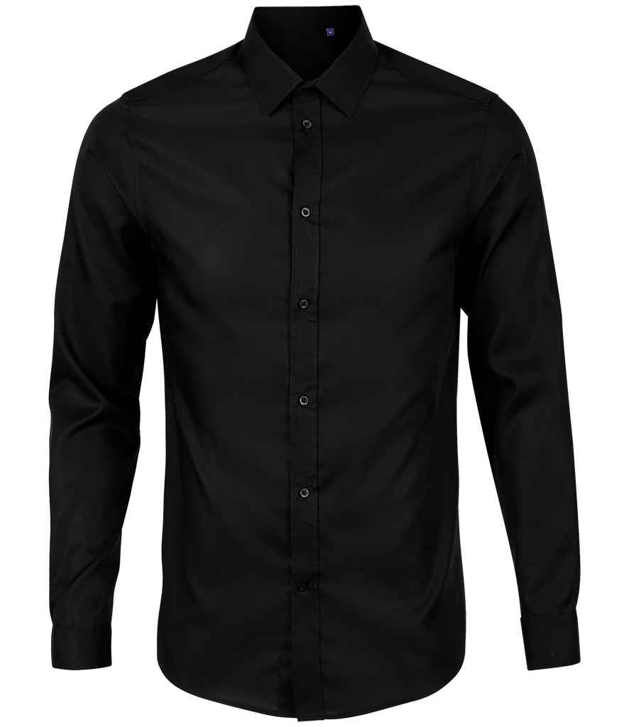 NEOBLU NEOBLU Blaise Long Sleeve Shirt - Deep Black (03182)