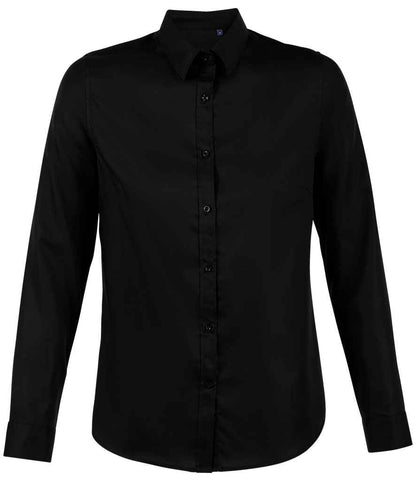 NEOBLU NEOBLU Ladies Blaise Long Sleeve Shirt - Deep Black (03183)