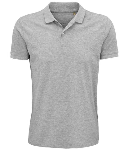 SOL'S Planet Organic Piqué Polo Shirt - Grey Marl (03566)