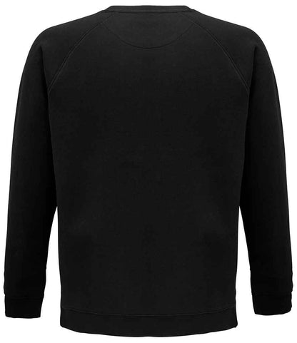 SOL'S Unisex Space Organic Raglan Sweatshirt - Black (03567)