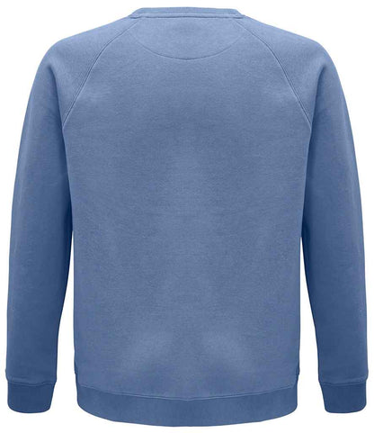 SOL'S Unisex Space Organic Raglan Sweatshirt - Blue (03567)