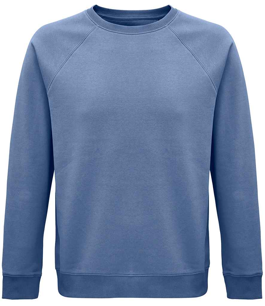 SOL'S Unisex Space Organic Raglan Sweatshirt - Blue (03567)