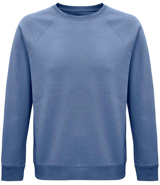 SOL'S Unisex Space Organic Raglan Sweatshirt - Blue (03567)