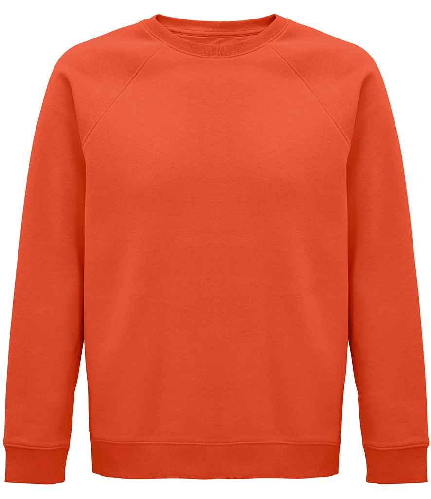 SOL'S Unisex Space Organic Raglan Sweatshirt - Burnt Orange (03567)