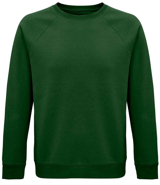 SOL'S Unisex Space Organic Raglan Sweatshirt - Bottle Green (03567)