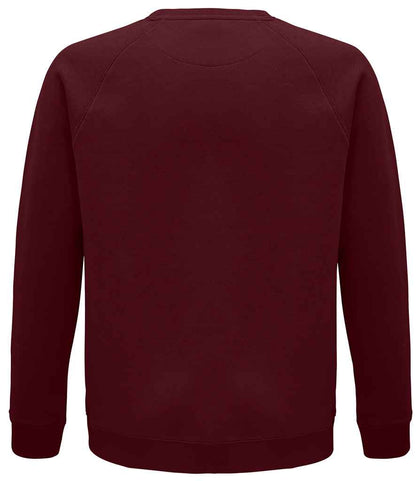 SOL'S Unisex Space Organic Raglan Sweatshirt - Burgundy (03567)