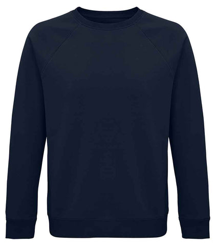 SOL'S Unisex Space Organic Raglan Sweatshirt - French Navy (03567)