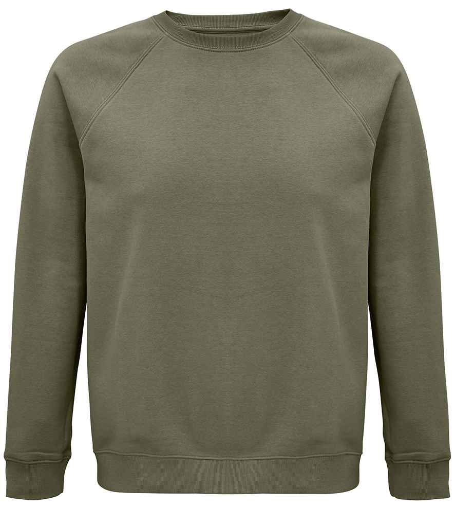 SOL'S Unisex Space Organic Raglan Sweatshirt - Khaki (03567)