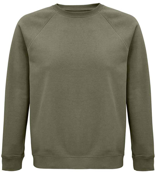 SOL'S Unisex Space Organic Raglan Sweatshirt - Khaki (03567)