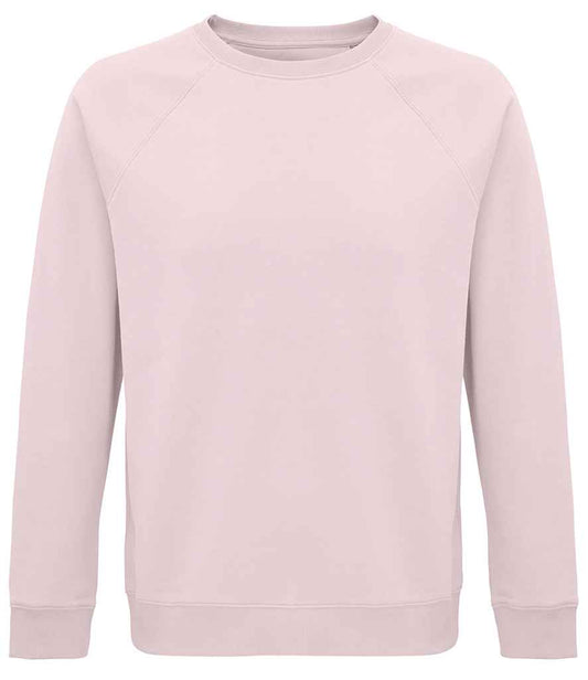 SOL'S Unisex Space Organic Raglan Sweatshirt - Pale Pink (03567)