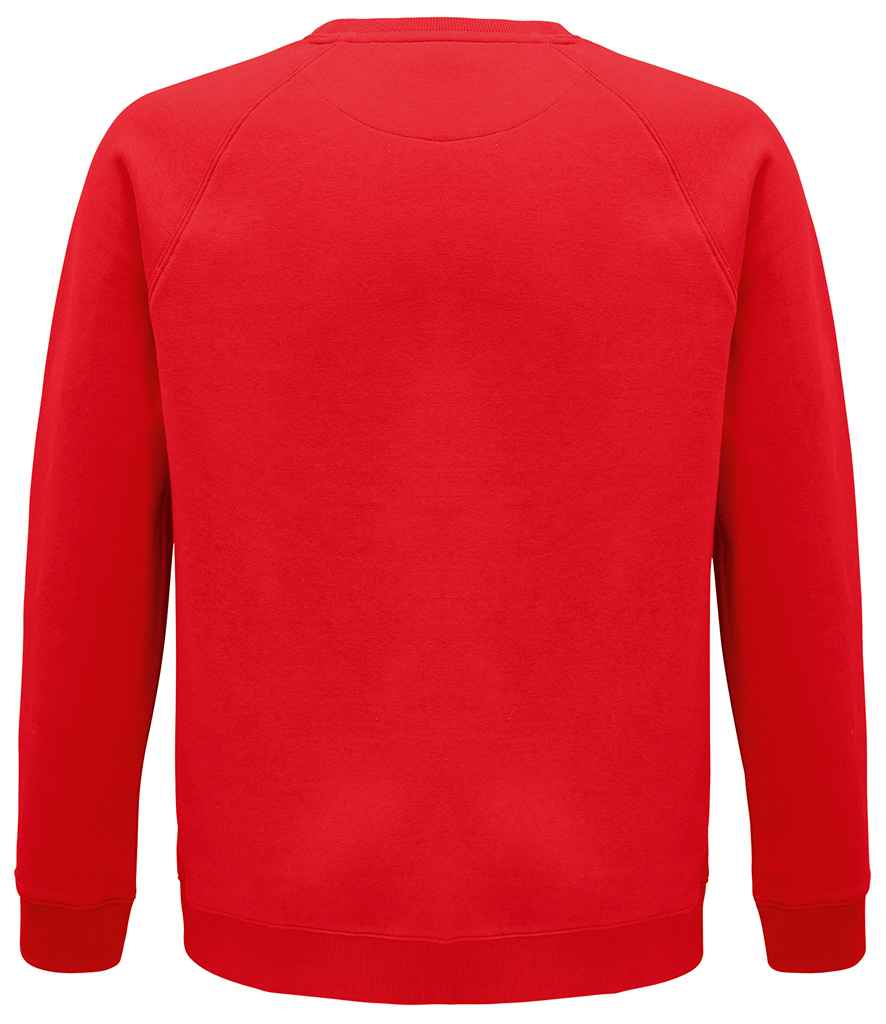 SOL'S Unisex Space Organic Raglan Sweatshirt - Red (03567)