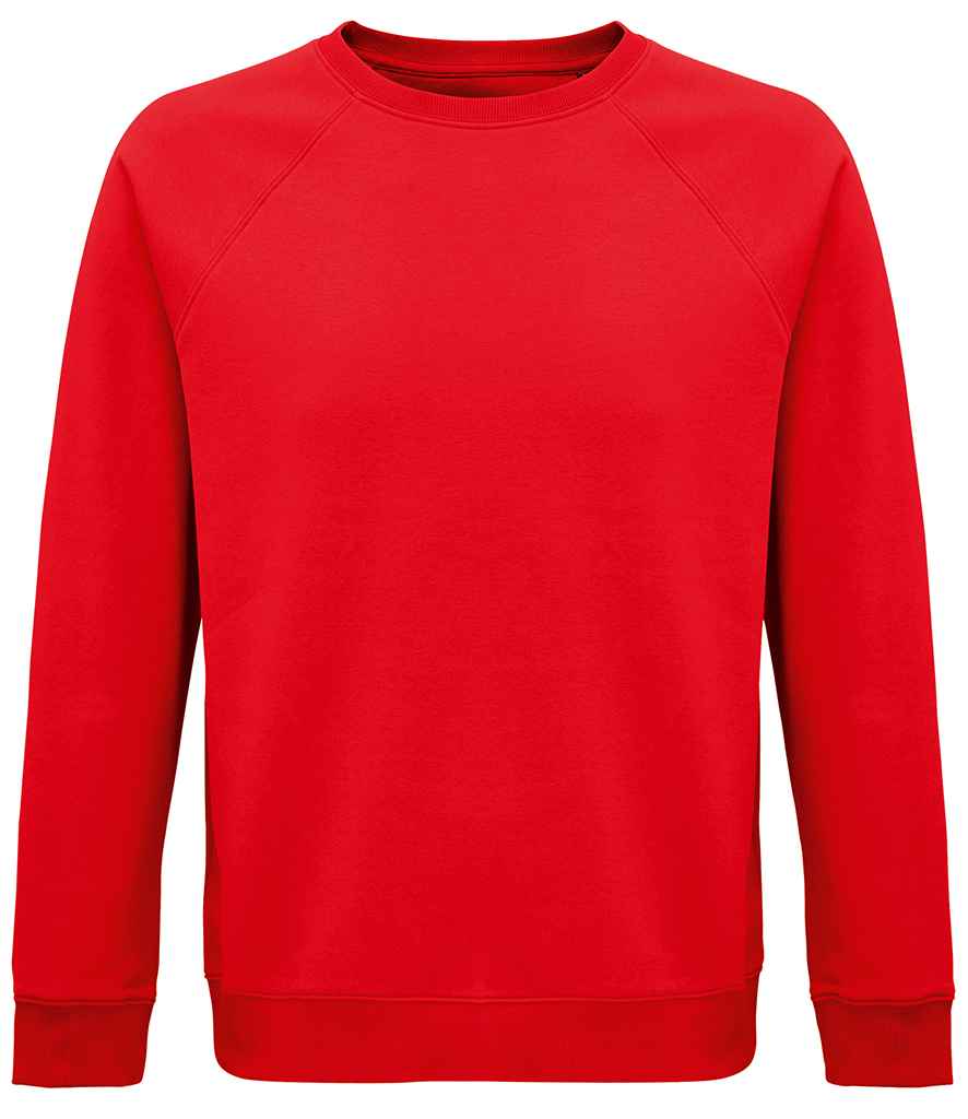 SOL'S Unisex Space Organic Raglan Sweatshirt - Red (03567)