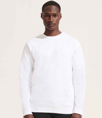 SOL'S Unisex Space Organic Raglan Sweatshirt - White (03567)