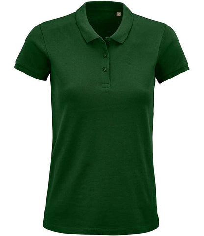 SOL'S Ladies Planet Organic Piqué Polo Shirt - Bottle Green (03575)