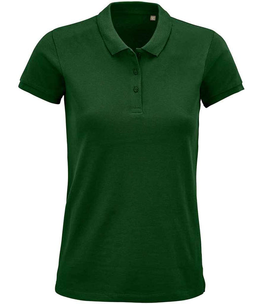 SOL'S Ladies Planet Organic Piqué Polo Shirt - Bottle Green (03575)
