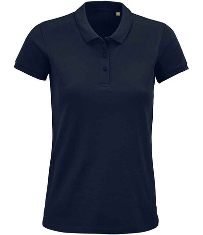 SOL'S Ladies Planet Organic Piqué Polo Shirt - French Navy (03575)