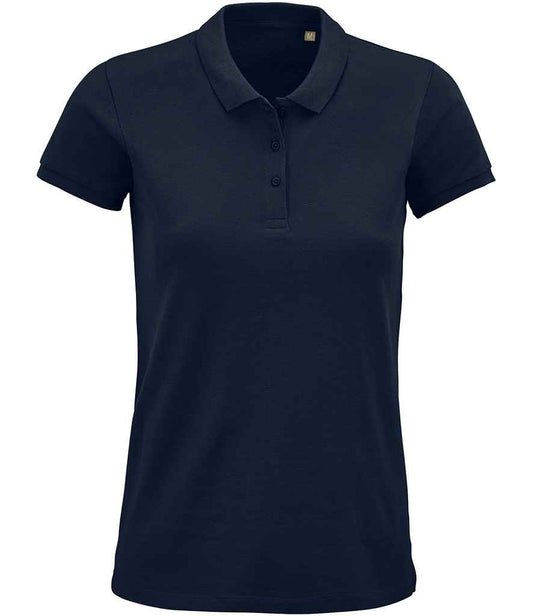 SOL'S Ladies Planet Organic Piqué Polo Shirt - French Navy (03575)