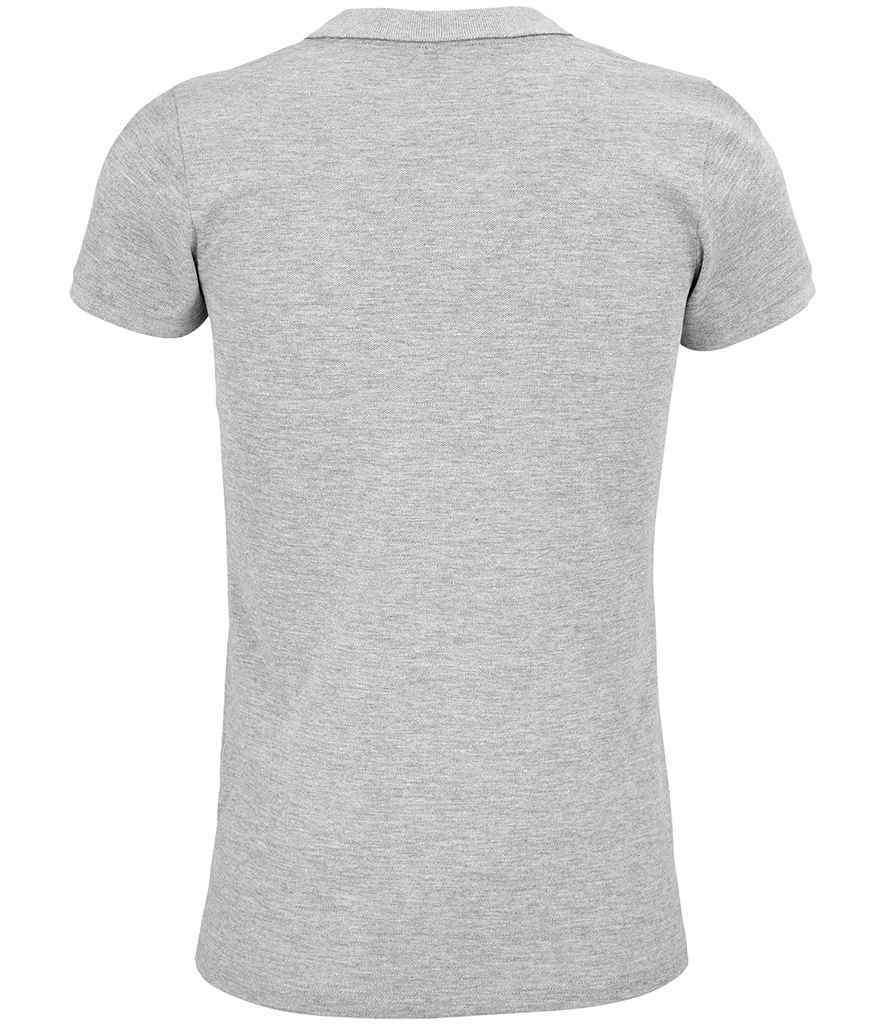 SOL'S Ladies Planet Organic Piqué Polo Shirt - Grey Marl (03575)