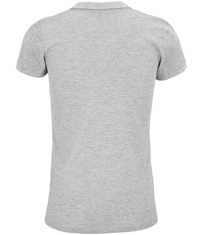SOL'S Ladies Planet Organic Piqué Polo Shirt - Grey Marl (03575)