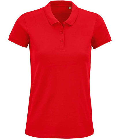 SOL'S Ladies Planet Organic Piqué Polo Shirt - Red (03575)