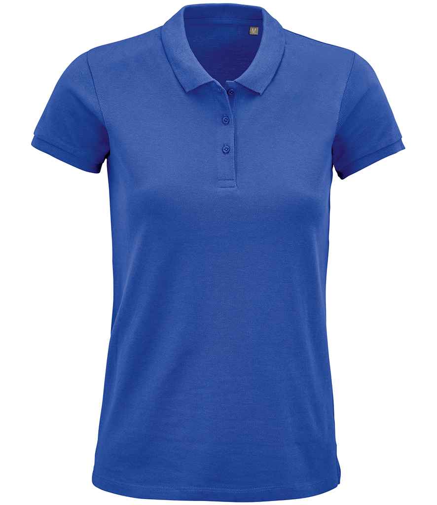 SOL'S Ladies Planet Organic Piqué Polo Shirt - Royal Blue (03575)